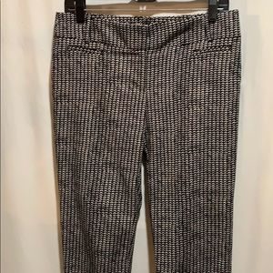 LOFT Ann Taylor: Marissa:: pant SZ 4 blk/creme